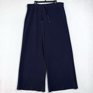 SPANX AIR ESSENTIALS Pants Womens 3X Wide Leg Pant Blue Travel Athleisure Comfy